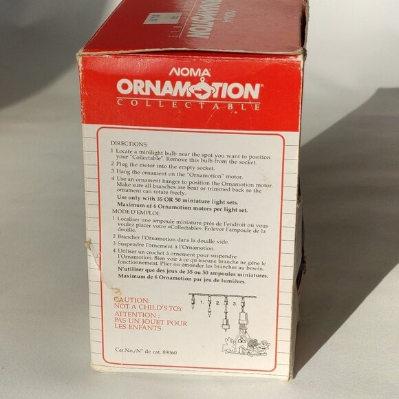 FUN NOMA ORNAMOTION Rotating Ornament The Night Before Christmas Spinning Sleigh - Picture 3 of 12